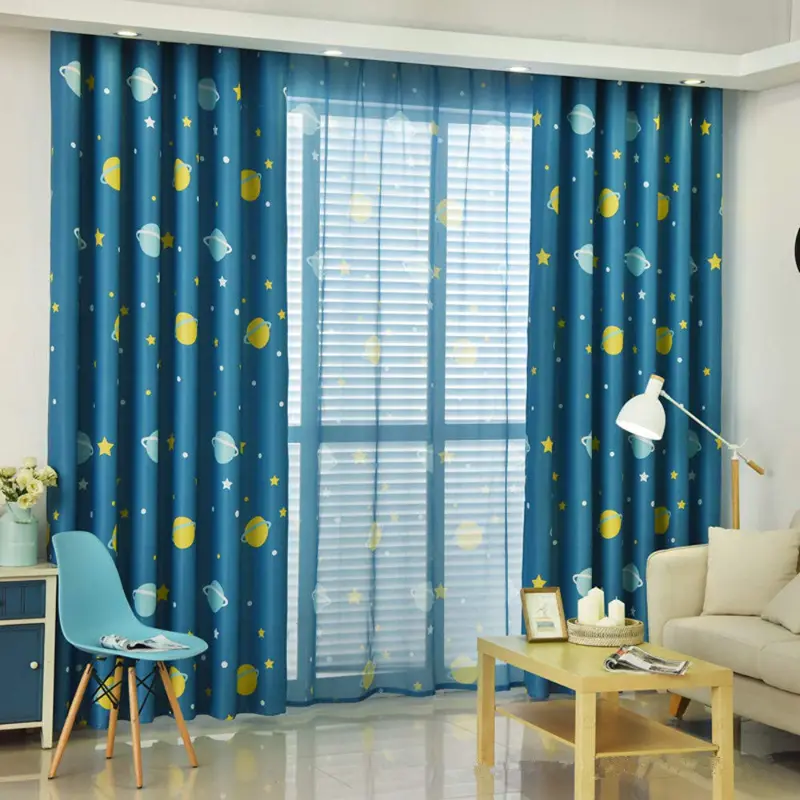 Blue-Modern-kidsroom-Blackout-Window-Curtain-Al-Mushrif
