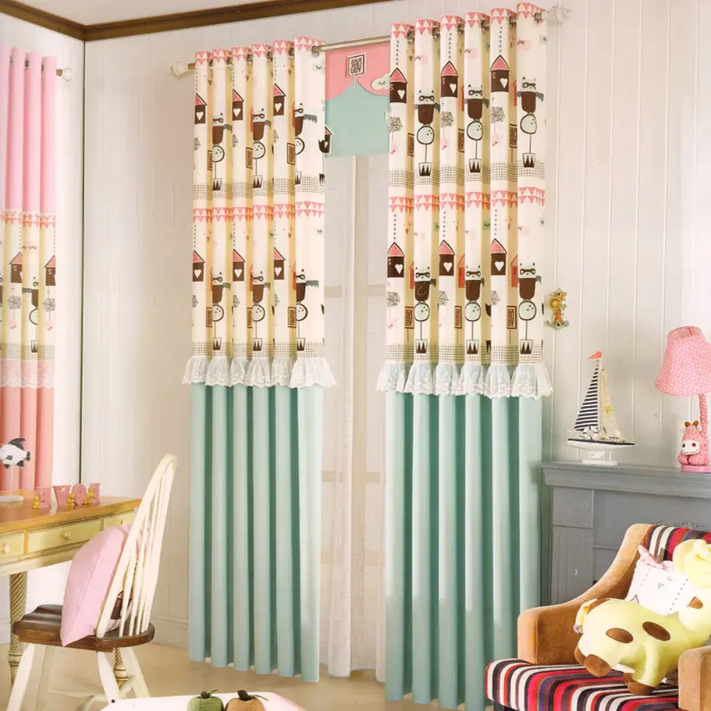 Green-Premium-kidsroom-Cotton-Window-Curtain-Al-Reem-Island