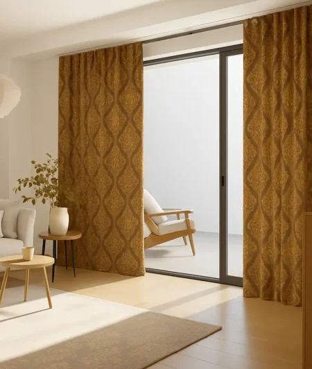 black lace curtains