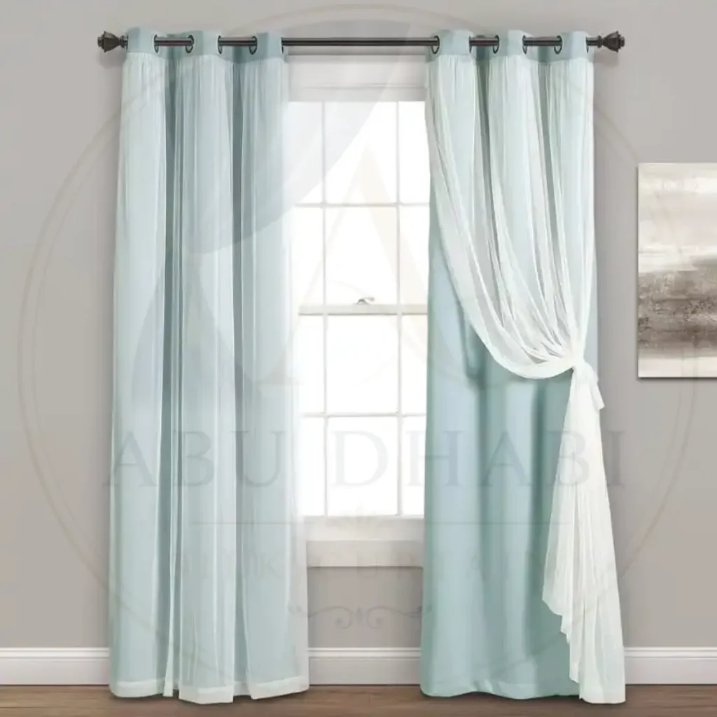 black sheer curtains