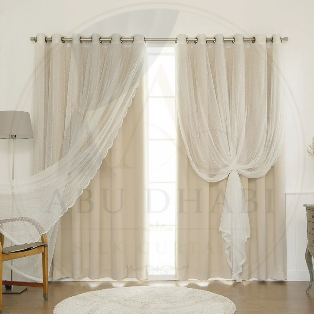 hall curtain size