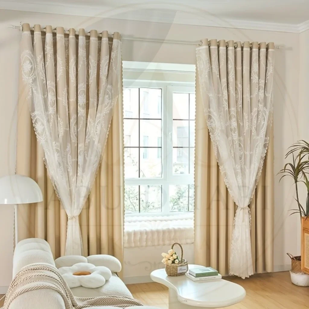 long hall curtains