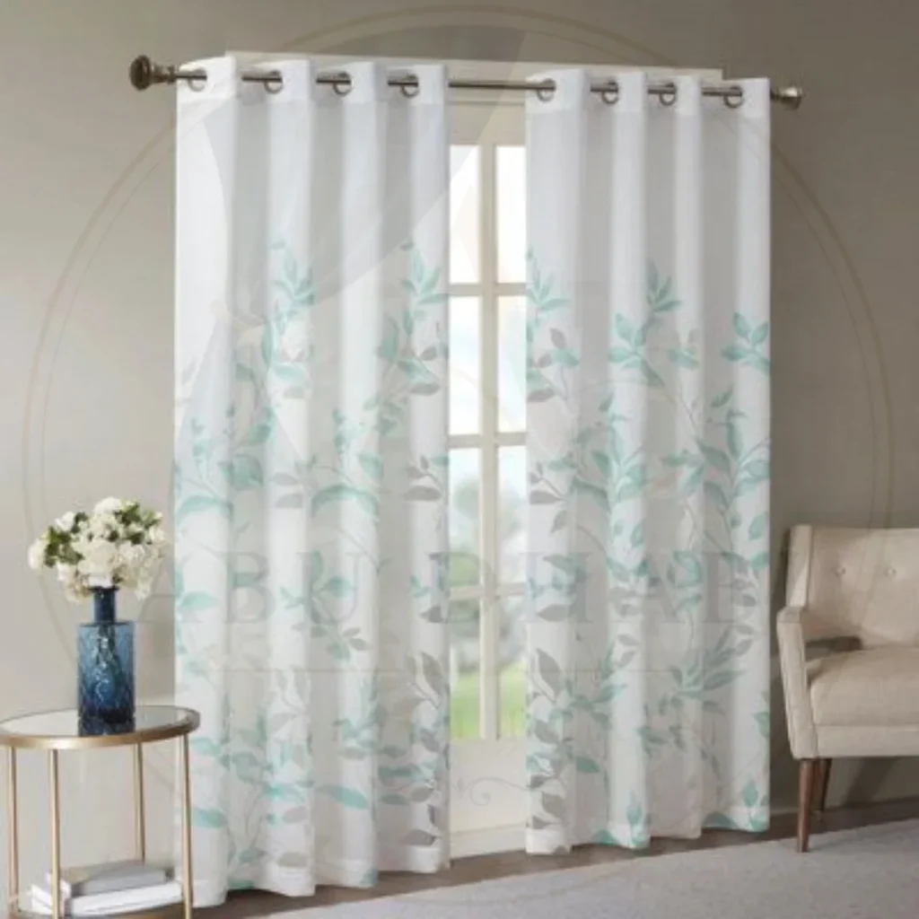 printed window curtains