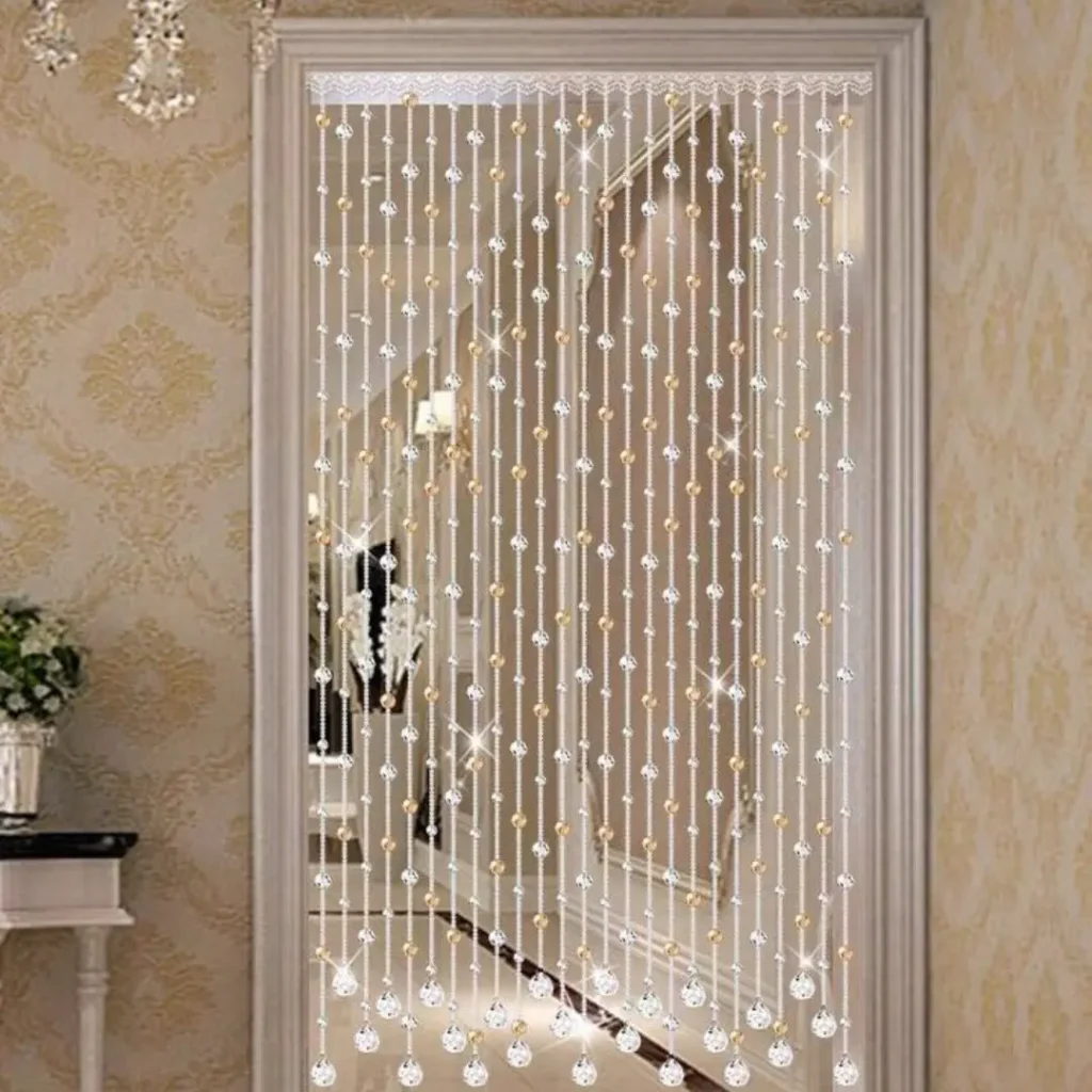 wooden bead door curtain