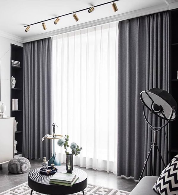 Faux silk curtains with floral patterns for Abu Dhabi apartment